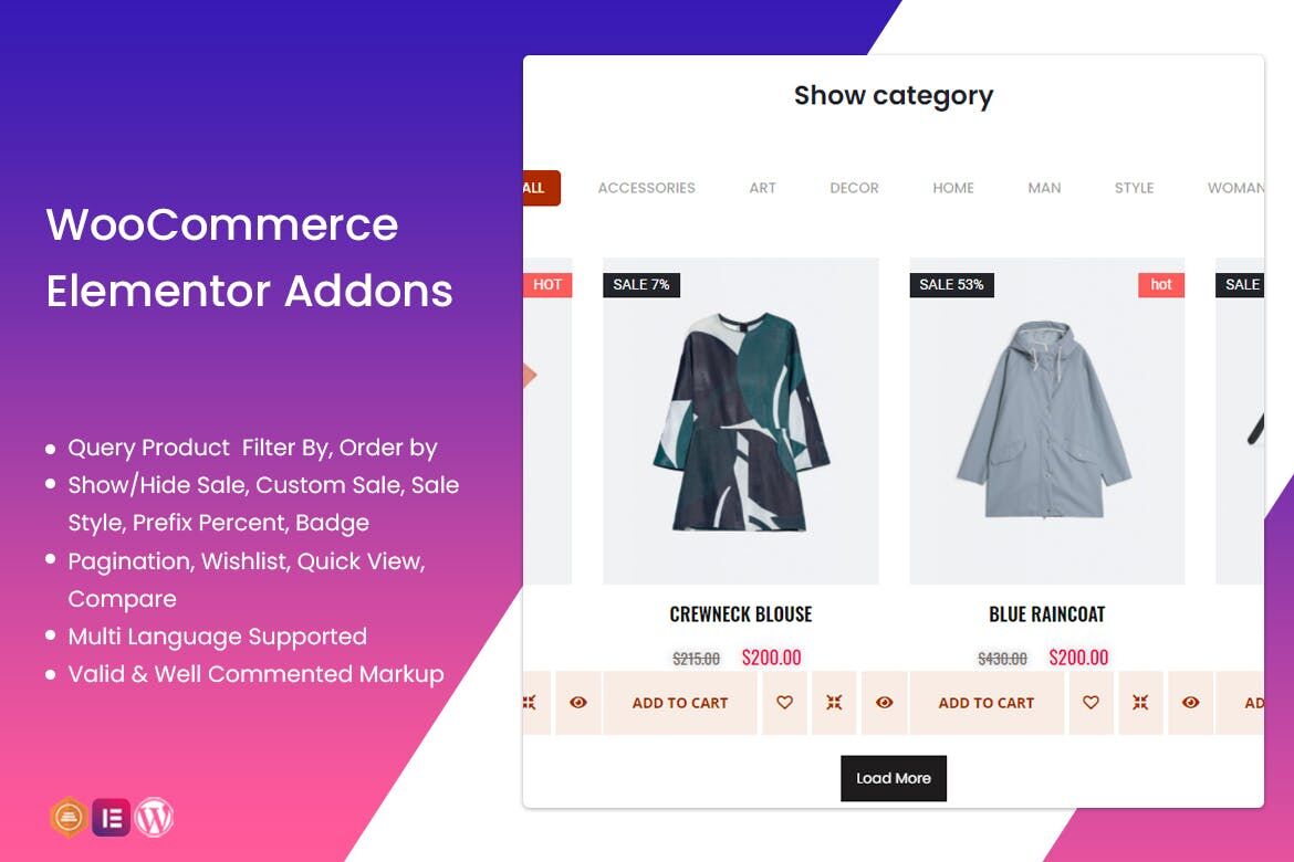 TFProduct -WooCommerce Elementor 产品显示可视化设计插件