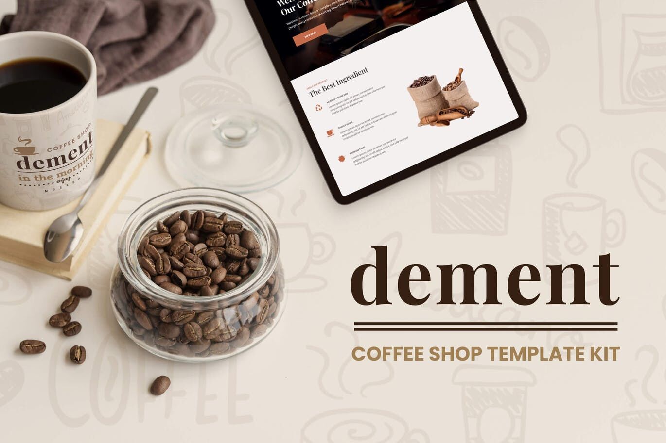 Dement – 咖啡店Elementor模板工具包