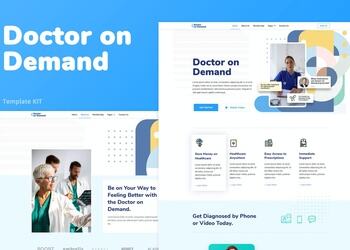Doctor on Demand – 医疗结构咨询Elementor模板工具包