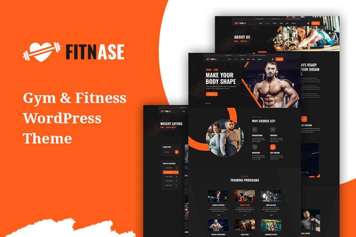 Fitnase – 健身房和健身WordPress主题