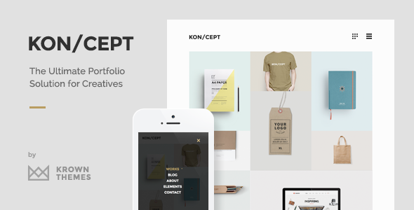 KON/CEPT -创意作品展示wordpress主题