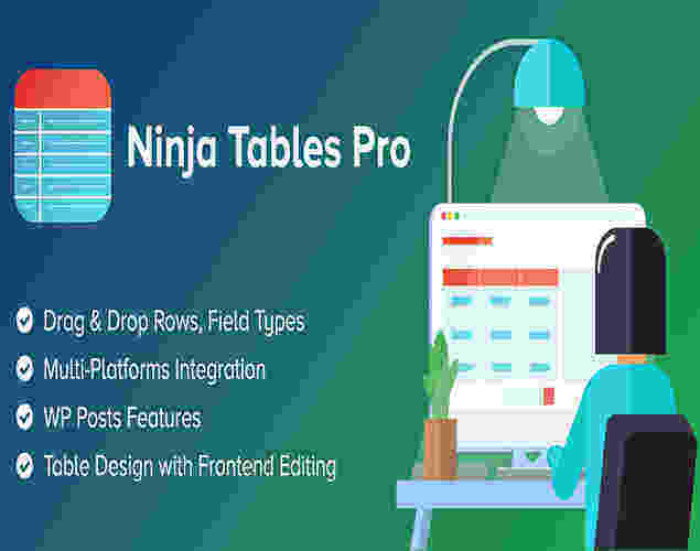 Ninja Tables Pro 专业汉化版 -WordPress表格设计器插件