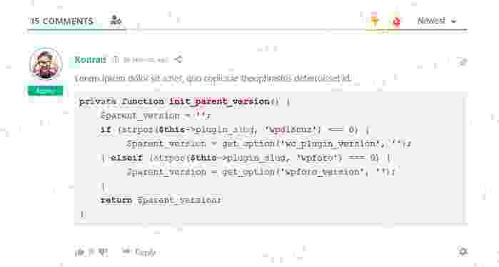 wpDiscuz  Syntax Highlighter 为wpDiscuz评论内容中涉及代码部分内容高亮显示
