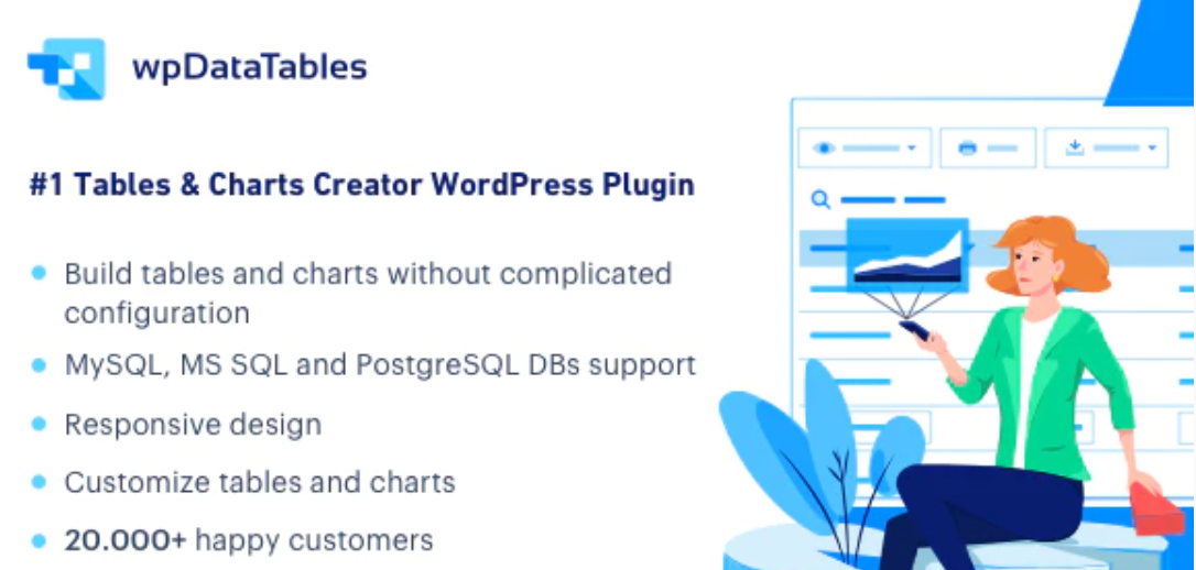 wpDataTables Pro 汉化版(+addons) WordPress图表管理器插件