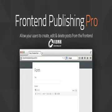 Frontend Publishing Pro 汉化版 -WordPress前端文章发布插件
