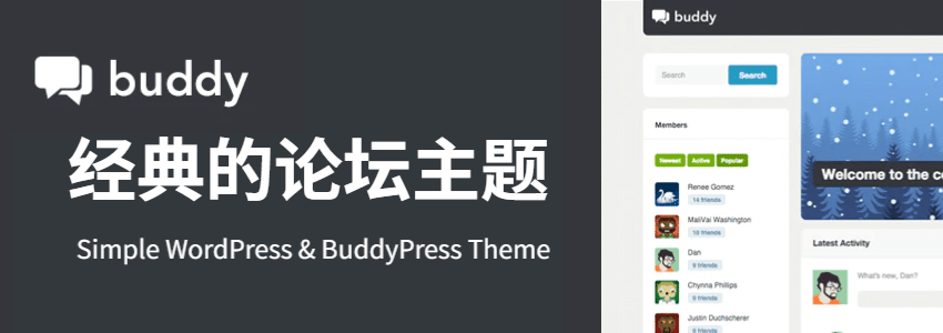 Buddy 汉化版-WordPress经典的社区论坛主题