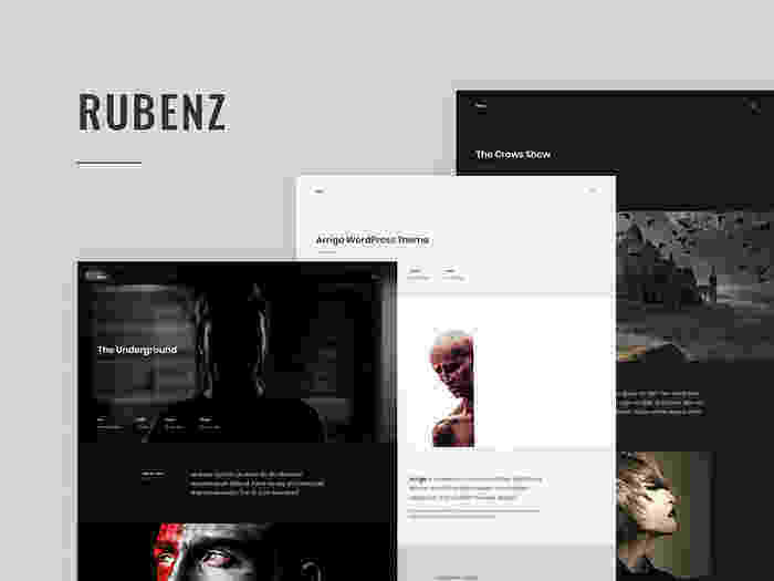 Rubenz 汉化版 汉化版– 创意组合AJAX WordPress 主题