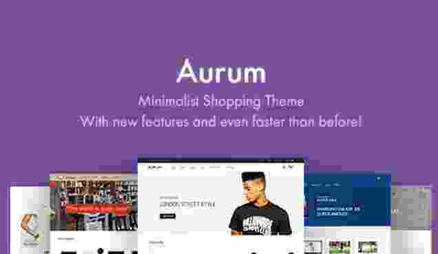Aurum -现代极简在线购物WooCommerce主题 (含导入演示数据）