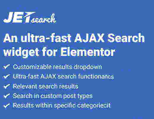 JetSearch For Elementor插件