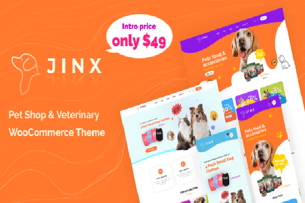 Jinx 宠物商城主题-宠物用品兽医服务店WooCommerce主题