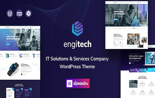 Engitech - IT 解决方案和服务 WordPress 主题
