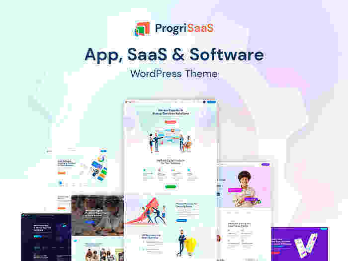 ProgriSaaS 主题汉化版-创意产品服务落地页介绍wordpress主题
