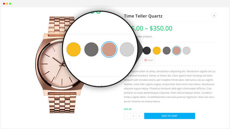 Variation Swatches for WooCommerce Pro 插件演示12