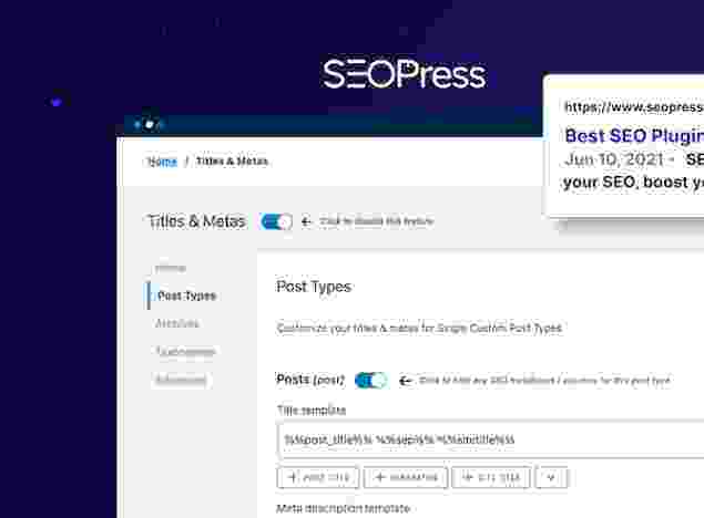 SEOPress汉化版 -WordPress搜索引擎优化插件