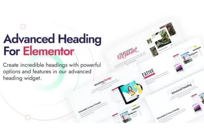 Advanced Heading 插件-高级标题动画文字Elementor组件