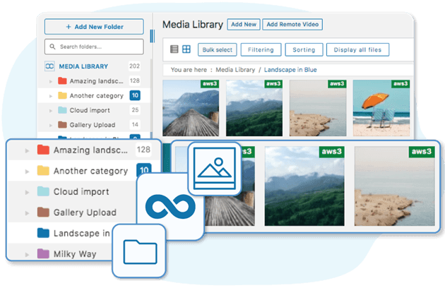 WP Media folder插件功能介绍-无限的文件夹和媒体