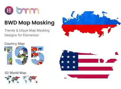 BWD Map Masking addon for elementor 汉化版-elementor地图遮罩插件