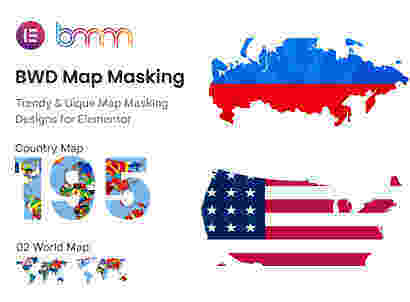BWD Map Masking addon for elementor 汉化版-elementor地图遮罩插件
