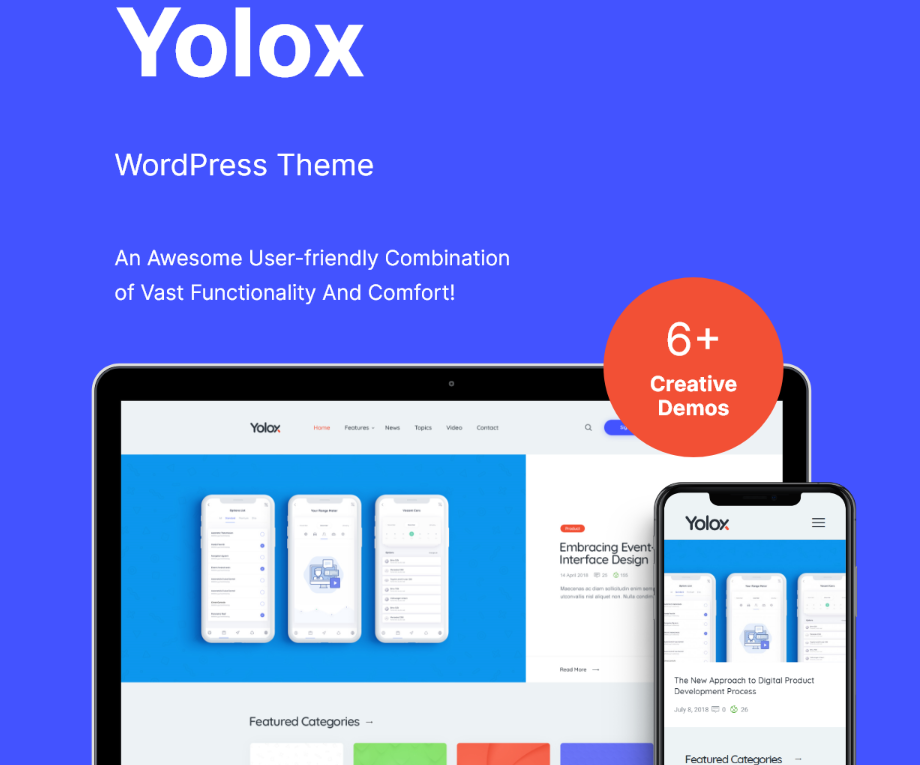 Yolox 汉化版-现代商业媒体博客WordPress主题