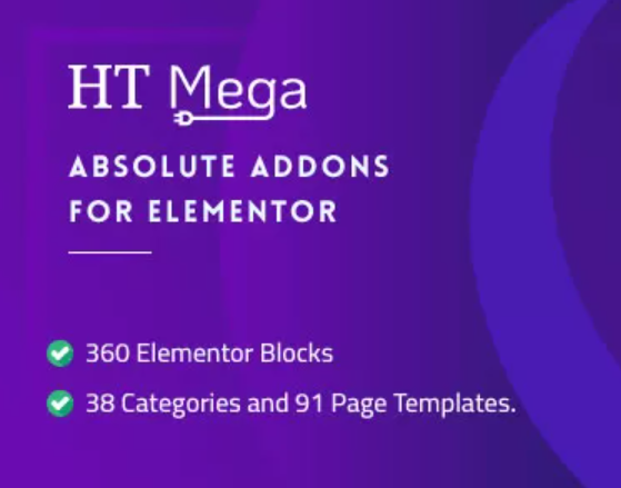 HT Mega Pro -Elementor页面编辑块组件插件