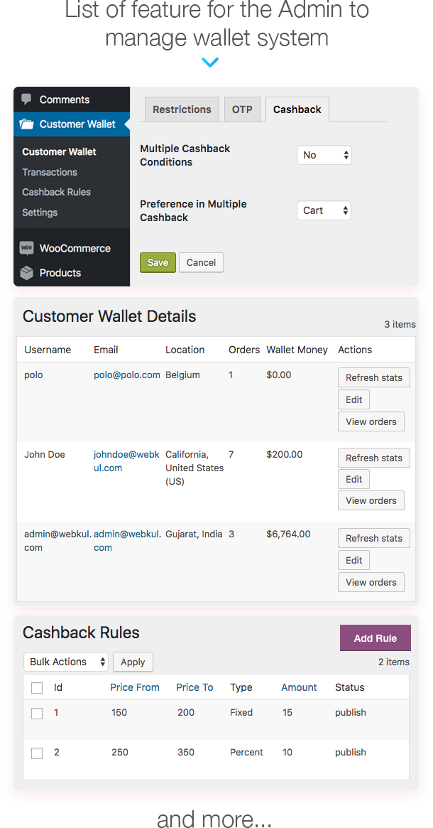 WordPress WooCommerce Wallet System插件介绍