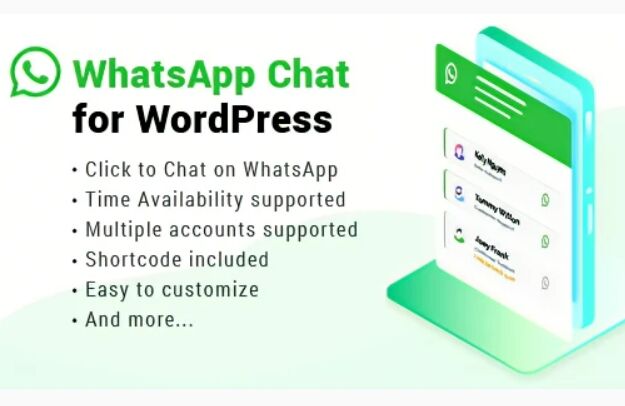 WhatsApp Chat for WordPress 汉化版-WhatsApp聊天WordPress插件