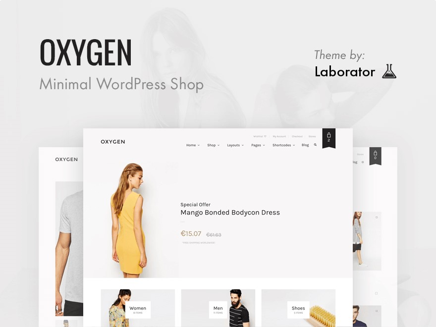 Oxygen – WordPress  WooCommerce  外贸服装主题(含演示数据+所需插件)