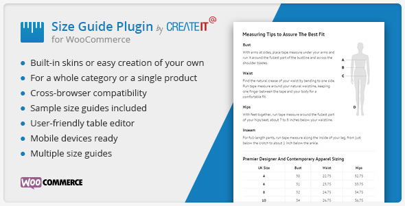 WooCommerce Product Size Guide 汉化版-产品尺码表WordPress插件