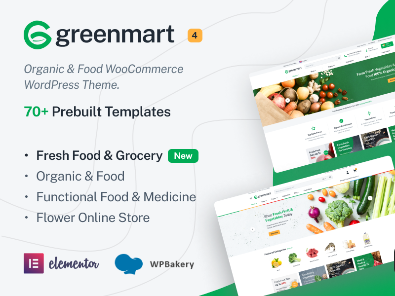 GreenMart 汉化主题- 有机食品WooCommerce WordPress主题