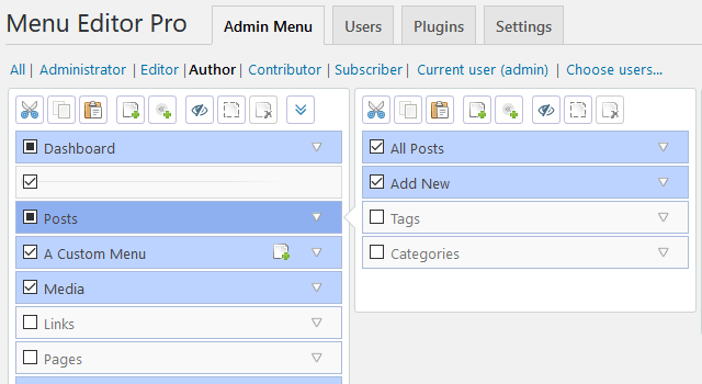 Admin Menu Editor Pro -管理菜单编辑器专业版WordPress插件