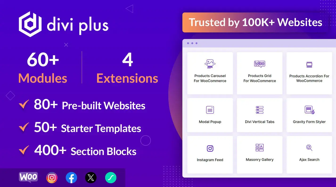 Divi Plus 汉化版-Divi主题扩展功能模板包WordPress插件